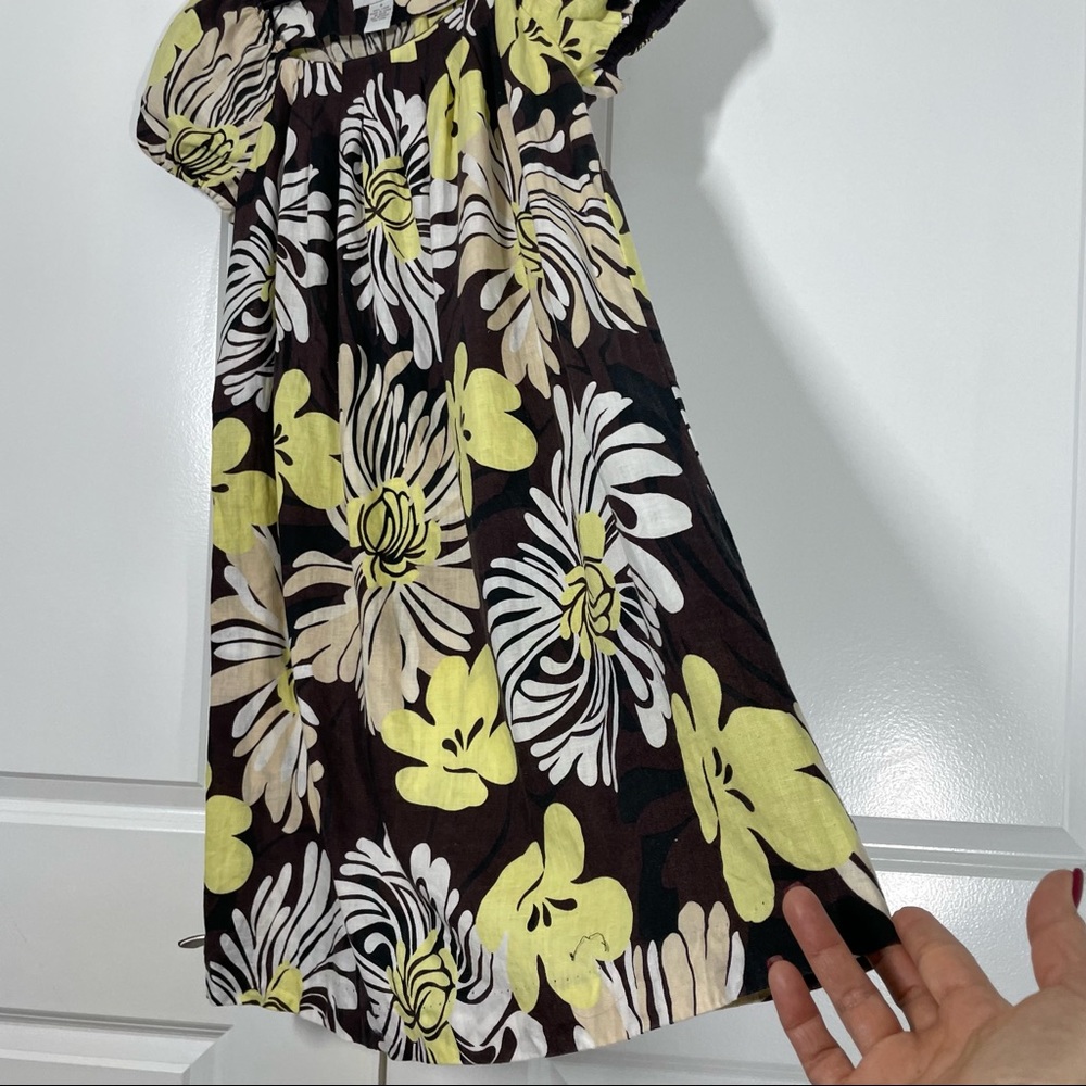 Chelsea & Theodore 100% Linen Floral Cap Sleeves Dress size 8 - Picture 9 of 11